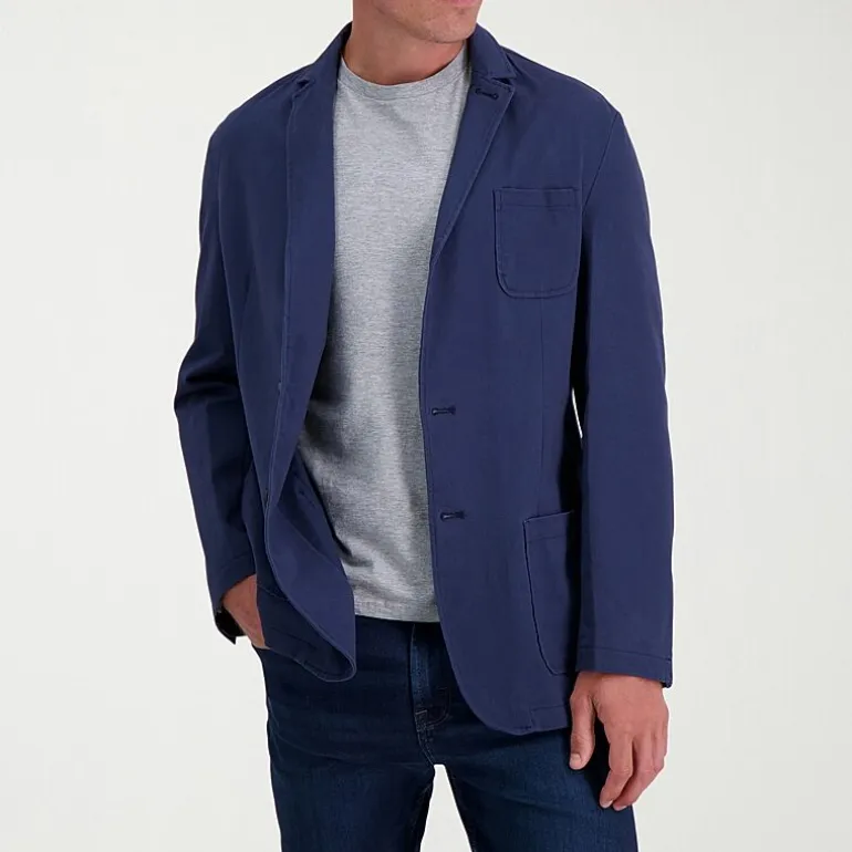 Haggar Smart Wash Mens Stretch Fabric Slim Fit Blazer