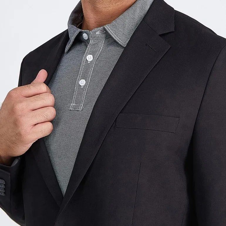 Haggar Smart Wash Premium Mens Stretch Fabric Classic Fit Suit Jacket