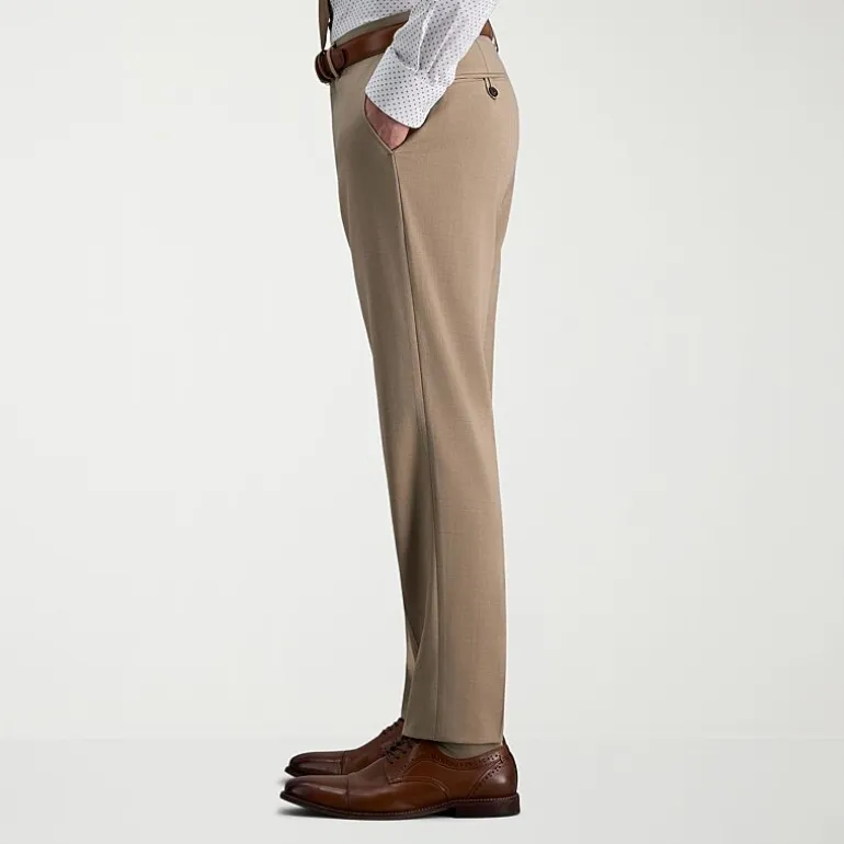 Haggar Smart Wash Tonal Plaid Mens Stretch Fabric Slim Fit Suit Separates
