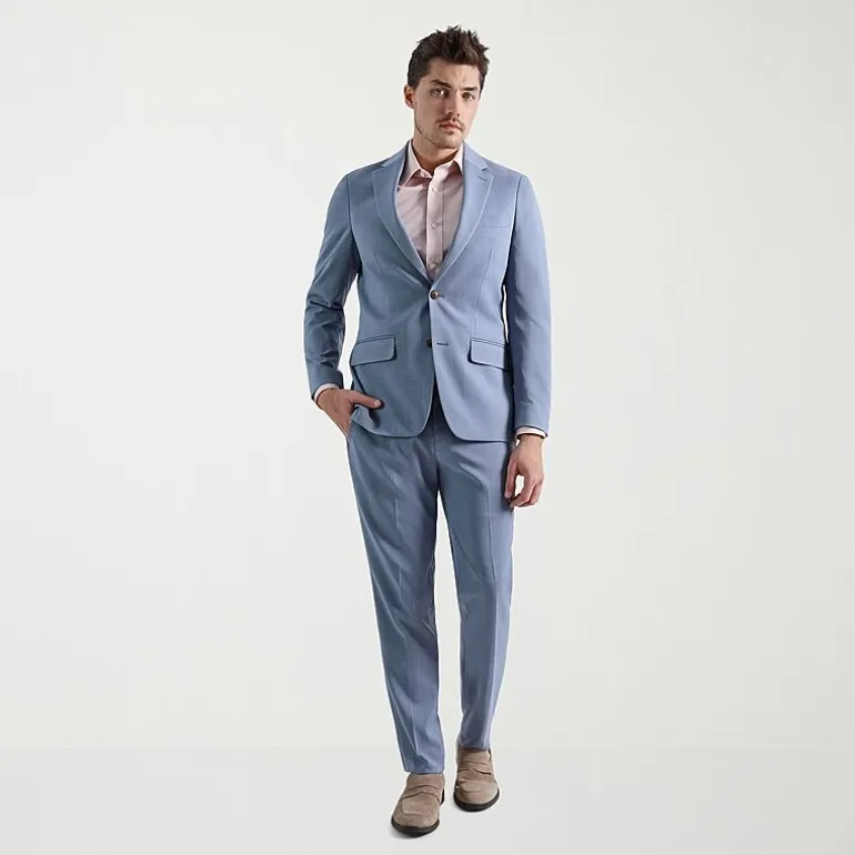 Haggar Smart Wash Tonal Plaid Mens Stretch Fabric Slim Fit Suit Separates