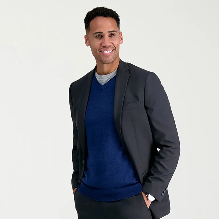 Haggar Smart Wash™ With Repreve Tech Suit™ Mens Stretch Fabric Slim Fit Suit Separates