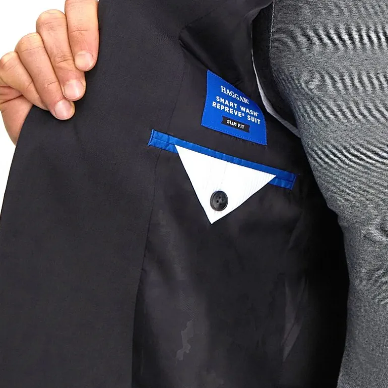 Haggar Smart Wash™ With Repreve Tech Suit™ Mens Stretch Fabric Slim Fit Suit Separates