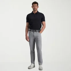 Haggar Sport Knit 5-Pocket Mens Straight Fit Flat Front Pant