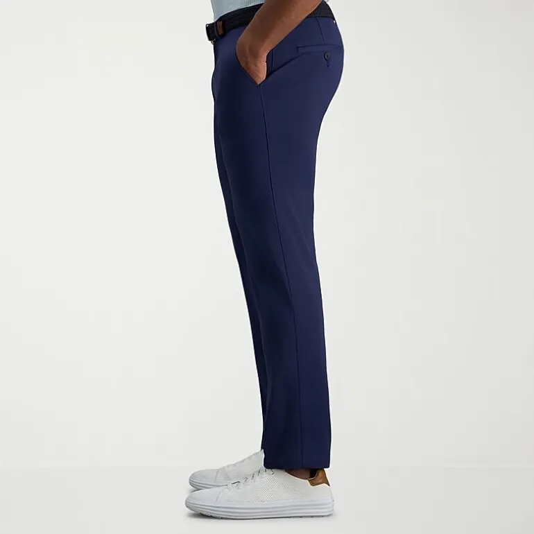 Haggar Sport Mens Athletic Fit Flat Front Pant