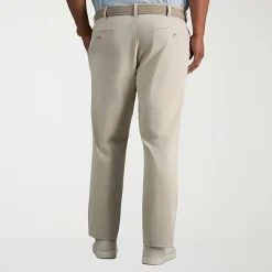 Haggar Sport Travel Performance Mens Straight Fit Big and Tall Flat Front Pant