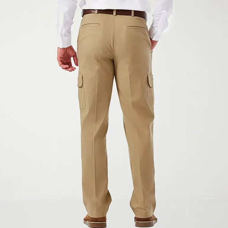 Haggar Stretch Comfort Cargo Mens Stretch Fabric Classic Fit Cargo Pant