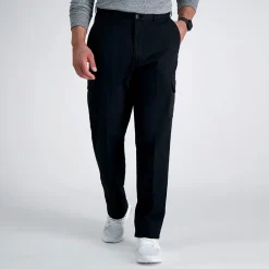 Haggar Stretch Comfort Cargo Mens Stretch Fabric Classic Fit Cargo Pant