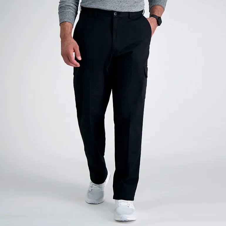 Haggar Stretch Comfort Cargo Mens Stretch Fabric Classic Fit Cargo Pant