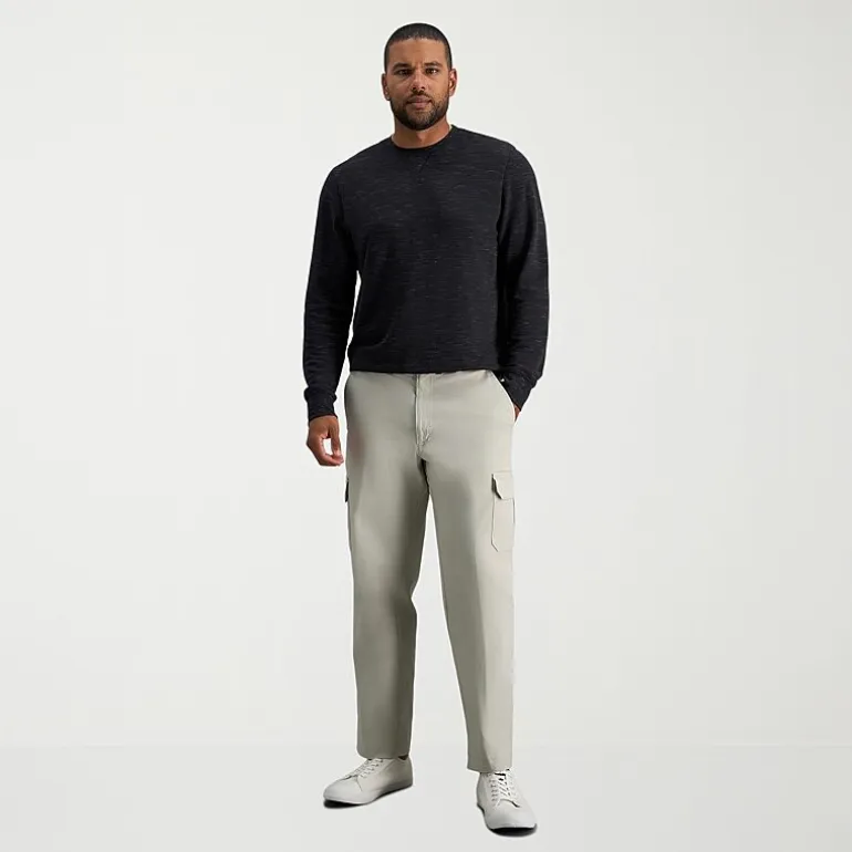 Haggar Stretch Comfort Cargo Mens Stretch Fabric Classic Fit Cargo Pant