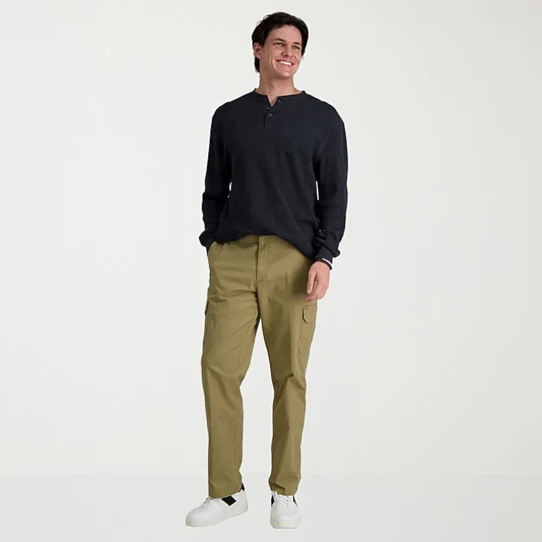 Haggar Stretch Comfort Cargo Mens Stretch Fabric Classic Fit Cargo Pant