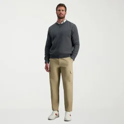 Haggar Stretch Comfort Cargo Mens Stretch Fabric Classic Fit Cargo Pant