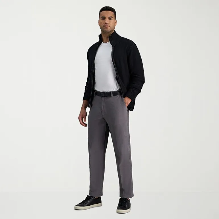 Haggar Stretch Corduroy Mens Classic Fit Flat Front Pant