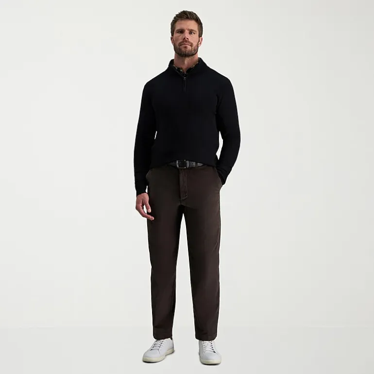 Haggar Stretch Corduroy Mens Classic Fit Flat Front Pant