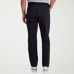 Haggar The Active Series City Flex 5 Pocket Cotton Traveler Mens Comfort Waistband Straight Fit Flat Front Pant