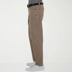Haggar The Active Series City Flex 5 Pocket Cotton Traveler Mens Comfort Waistband Straight Fit Flat Front Pant