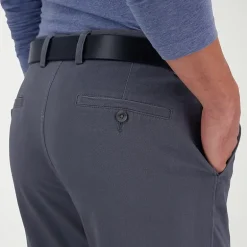 Haggar The Active Series City Flex 5 Pocket Cotton Traveler Mens Comfort Waistband Straight Fit Flat Front Pant