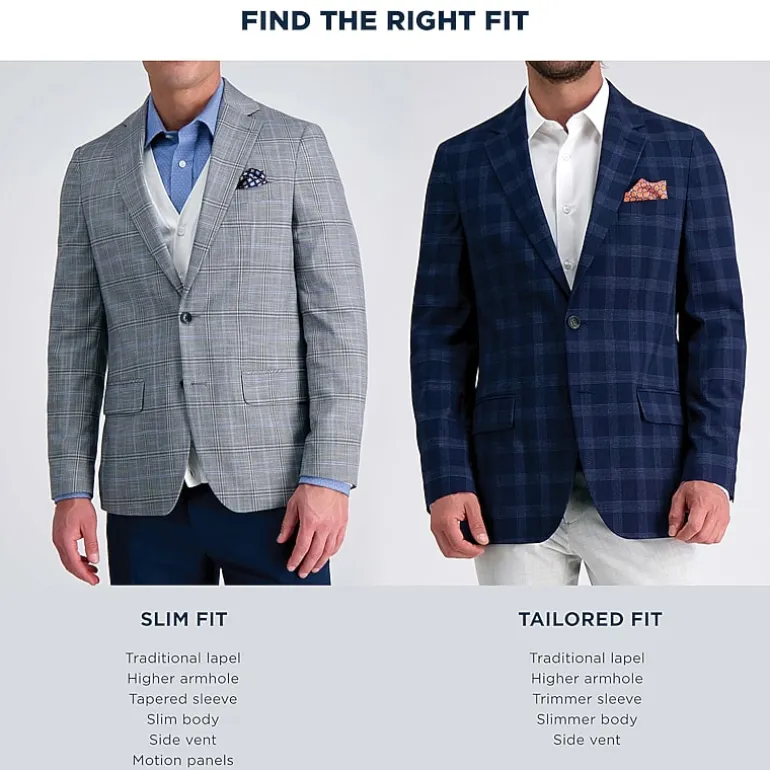 Haggar The Active Series Mens Big and Tall Stretch Fabric Classic Fit Sport Coat
