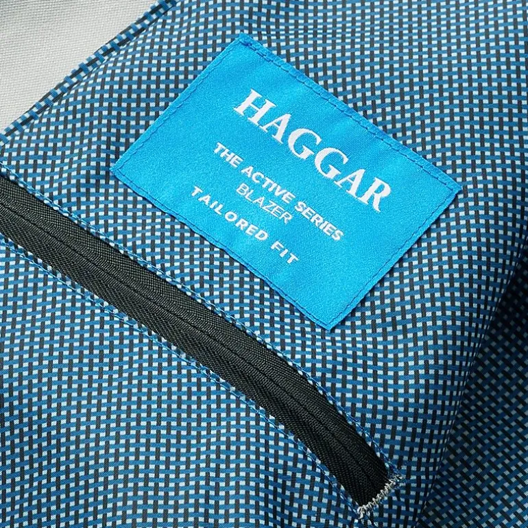 Haggar The Active Series Tailored Mens Stretch Fabric Modern Fit Sport Coat