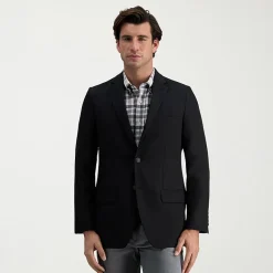 Haggar The Active Series Tailored Mens Stretch Fabric Modern Fit Sport Coat