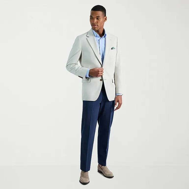 Haggar The Active Series Tailored Mens Stretch Fabric Modern Fit Sport Coat