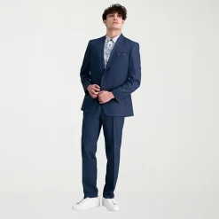 Haggar Travel Performance Tailored Mens Stretch Fabric Modern Fit Suit