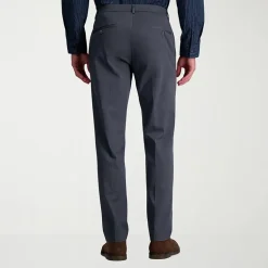 Haggar Wrinkle Free Performance Khaki Mens Comfort Waistband Straight Fit Flat Front Pant