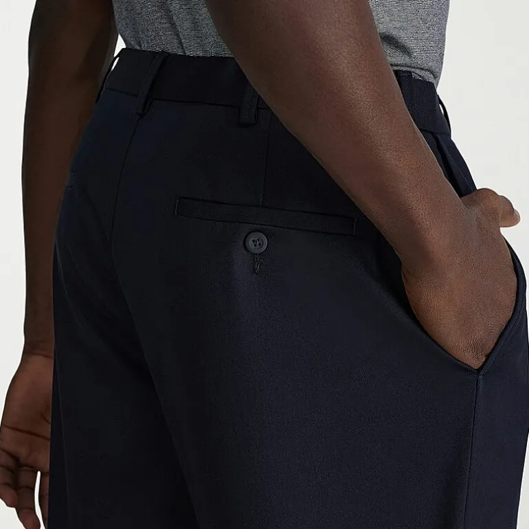 Haggar Wrinkle Free Performance Khaki Mens Classic Fit Flat Front Pant