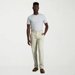 Haggar Wrinkle Free Performance Khaki Mens Classic Fit Flat Front Pant