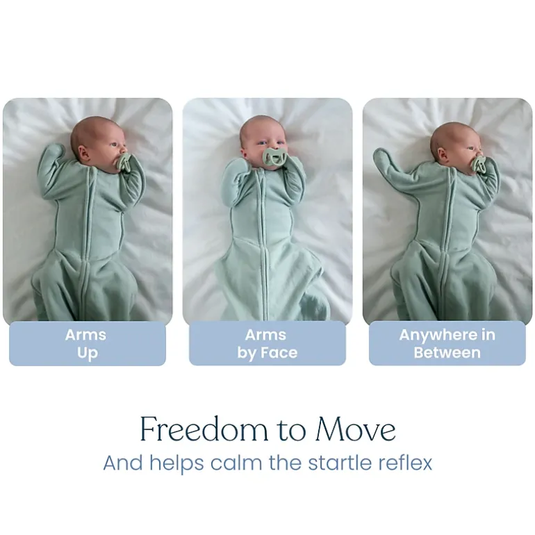 HALO SleepSack SwaddleStretch, Arms Up or Extended Arms, 0 – 3 months, 0.5 TOG