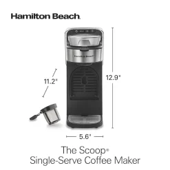 Hamilton Beach The Scoop Single Serve Coffee Maker with Removable Reservoir