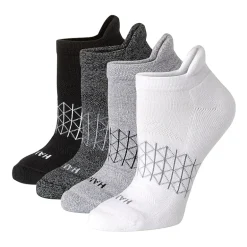 Hanes Absolute Active Heel Tab Womens 4 Pair No Show Socks