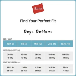 Hanes Big Kid Boys 5 Pack Boxer Briefs Bu3bd5