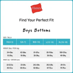 Hanes Big Kid Boys 10 Pack Boxer Briefs Bubf10