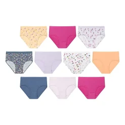Hanes Big Kid Girls 10 Pack Briefs Gucsb1