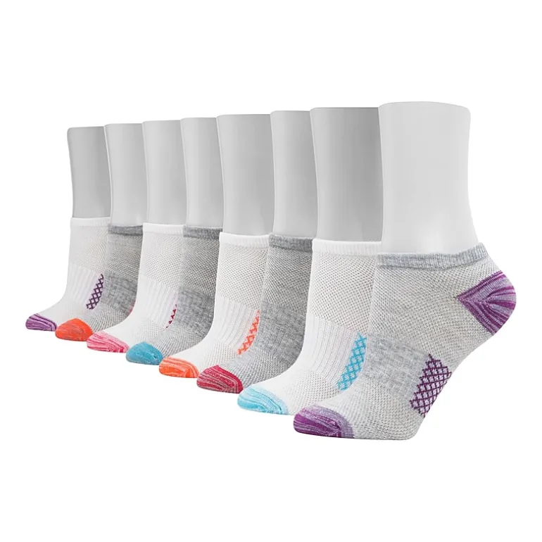 Hanes Cool Comfort Breathable Womens Multi-Pack 8 Pair No Show Socks