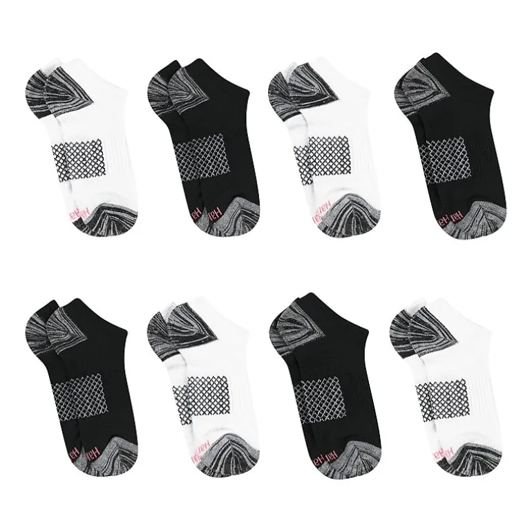 Hanes Cool Comfort Breathable Womens Multi-Pack 8 Pair No Show Socks