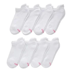 Hanes Cool Comfort Cushion Heel Tab Womens Multi-Pack 8 Pair No Show Socks