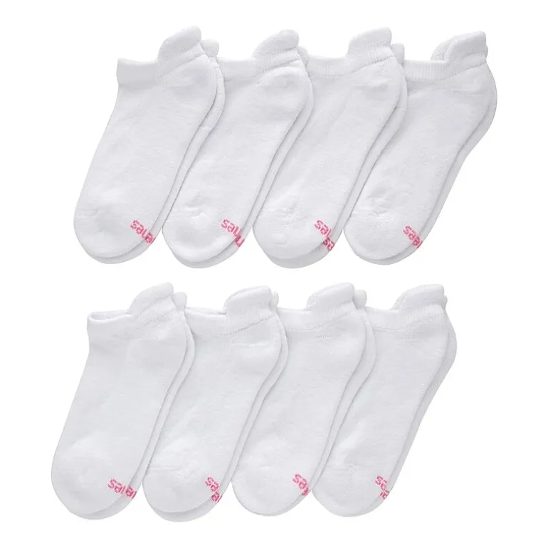 Hanes Cool Comfort Cushion Heel Tab Womens Multi-Pack 8 Pair No Show Socks