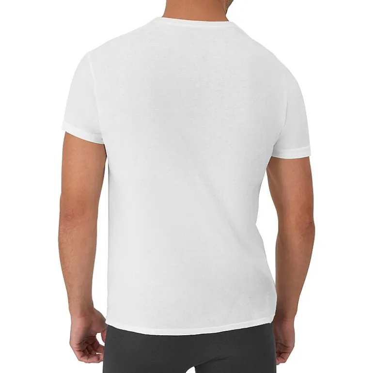 Hanes Cotton Fresh Iq Bonus Pack Mens 5 Pack Short Sleeve Crew Neck T-Shirt