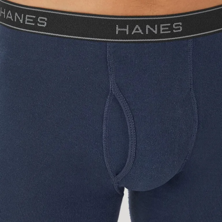 Hanes Cotton Mens 4 Pack Boxer Briefs J742a4