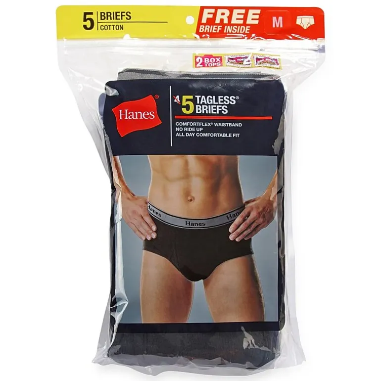 Hanes Fresh Iq Comfortflex Bonus Pack Mens 5 Pack Briefs J7805b