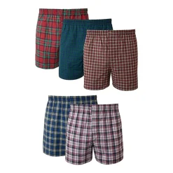 Hanes Fresh Iq ComfortflexN Bonus Pack Mens 5 Pack Boxers J838t5