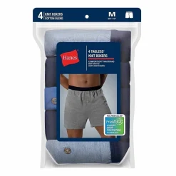 Hanes Freshiq Comfortflex Waistband Mens 4 Pack Boxers Jcbkb4