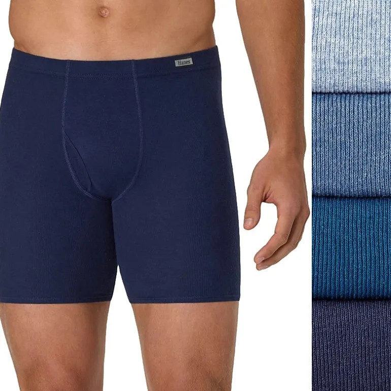 Hanes Fresh I Q Comfortsoft Mens 4 Pack Boxer Briefs J746l4