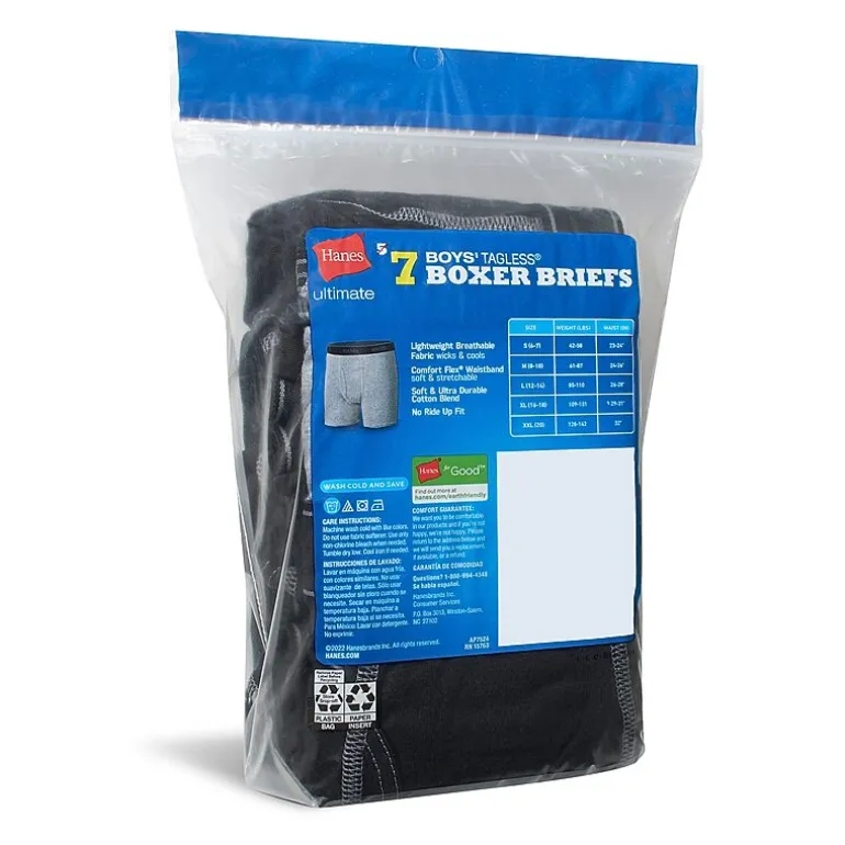 Hanes Little & Big Boys 5+2 Bonus Pack Boxer Briefs