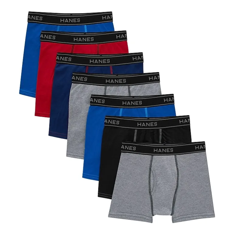 Hanes Little & Big Boys 5+2 Bonus Pack Boxer Briefs
