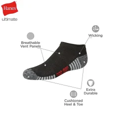 Hanes Little & Big Kid Boys 10+1 Bonus Pairs No Show Socks