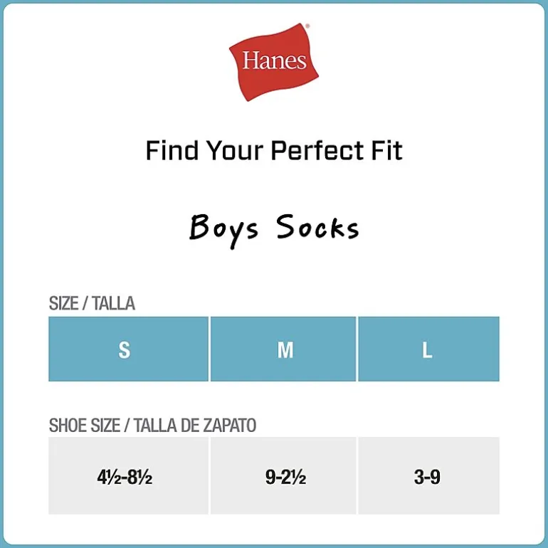 Hanes Little & Big Kid Boys 10+1 Bonus Pairs Crew Socks