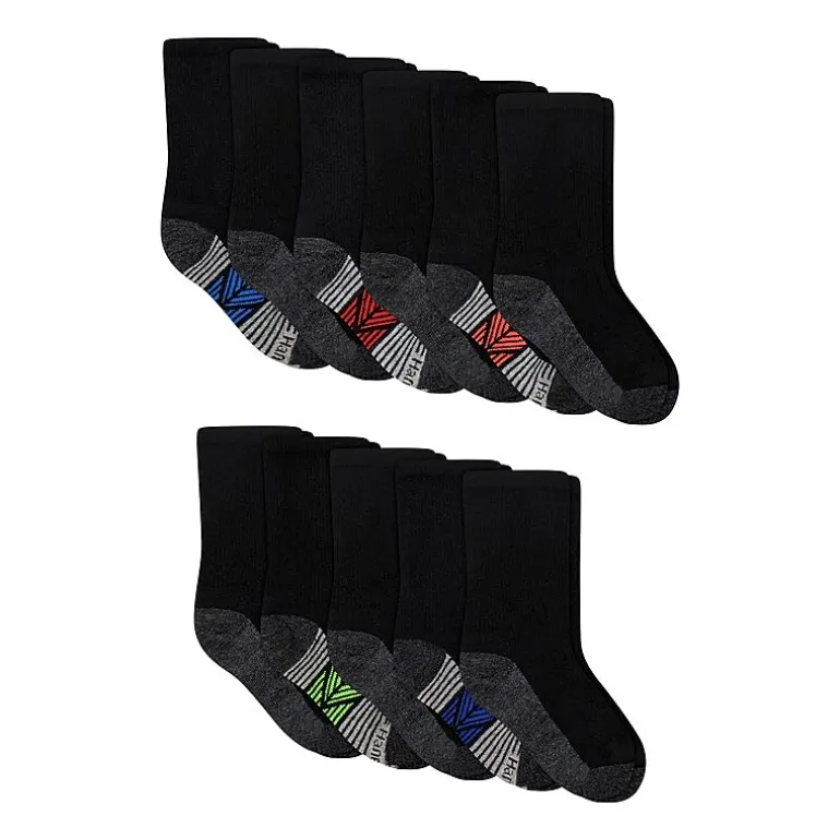 Hanes Little & Big Kid Boys 10+1 Bonus Pairs Crew Socks