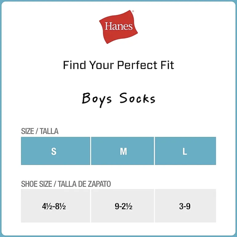 Hanes Little & Big Kid Boys 10+1 Bonus Pairs No Show Socks